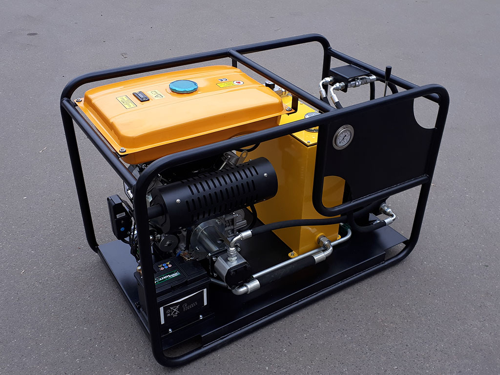 Gasoline hydraulic power unit